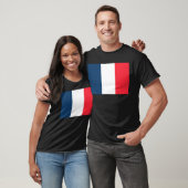 Franse Vlag T-shirt (Unisex)