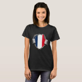 Franse vlag t-shirt (Voorkant volledig)