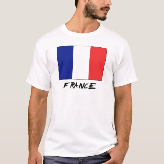 Franse vlag t-shirt (Voorkant)