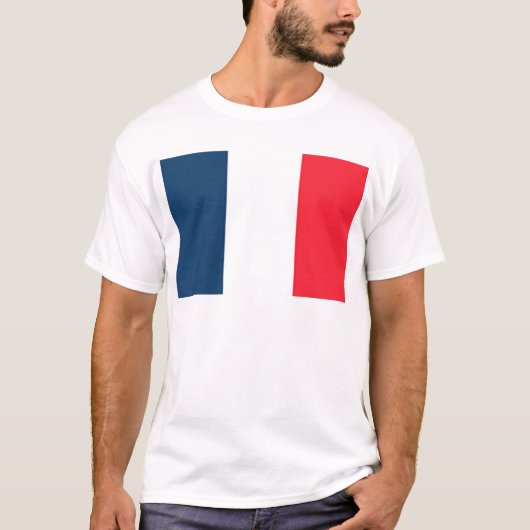 Franse vlag t-shirt (Voorkant)