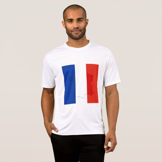 Franse vlag t-shirt (Voorkant volledig)