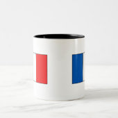 Franse vlag T-shirts en cadeaus Tweekleurige Koffiemok (Center)