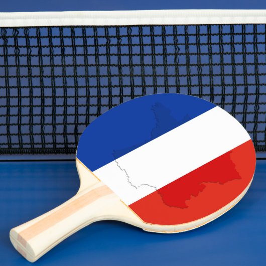 Franse vlag tafeltennisbatje (Insitu)