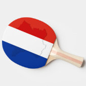 Franse vlag tafeltennisbatje (Zijkant)