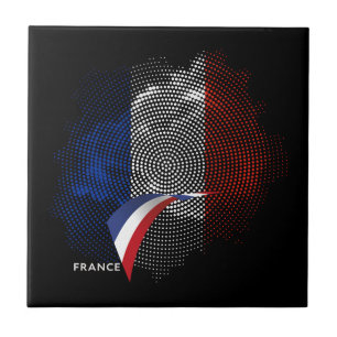 Franse vlag tegeltje