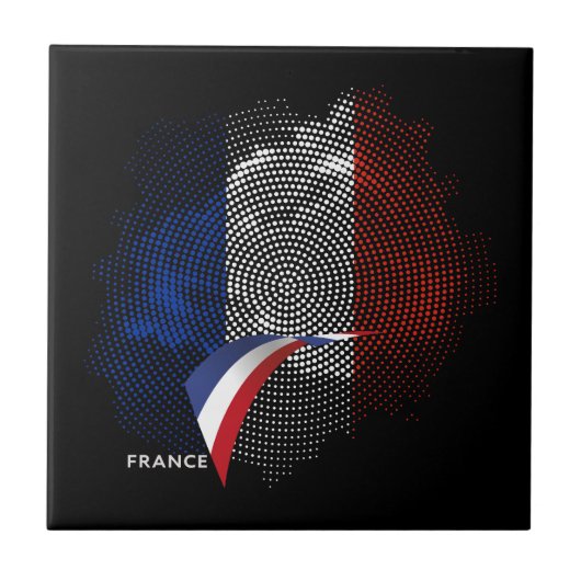 Franse vlag tegeltje (Voorkant)