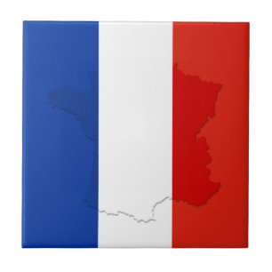 Franse vlag tegeltje