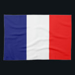 Franse vlag theedoek<br><div class="desc">Illustratieve vlag van Frankrijk</div>