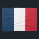 Franse vlag theedoek<br><div class="desc">De nationale vlag van Frankrijk.</div>