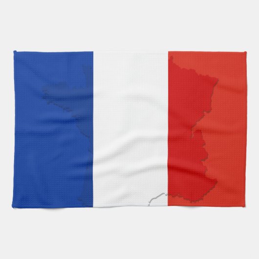 Franse vlag theedoek (Horizontaal)