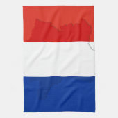 Franse vlag theedoek (Verticaal)