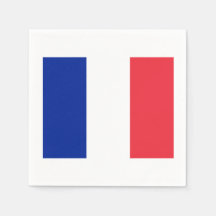 Franse vlag Thema Party Papieren servetten