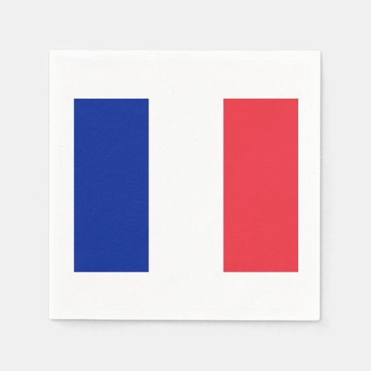 Franse vlag Thema Party Papieren servetten (Voorkant)