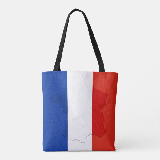 Franse vlag tote bag (Achterkant)