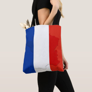 Franse vlag tote bag