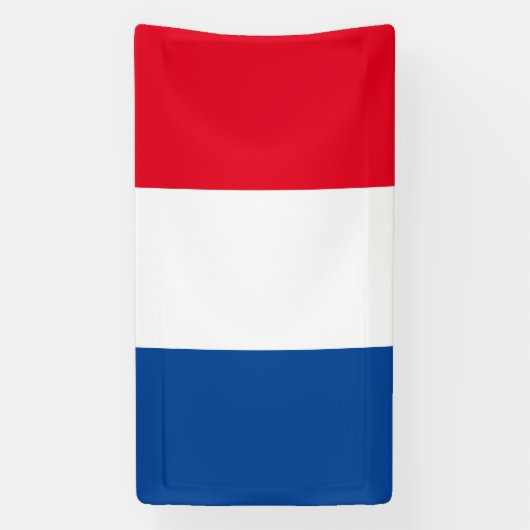 Franse vlag van Frankrijk aangepaste banner teken (Verticaal)