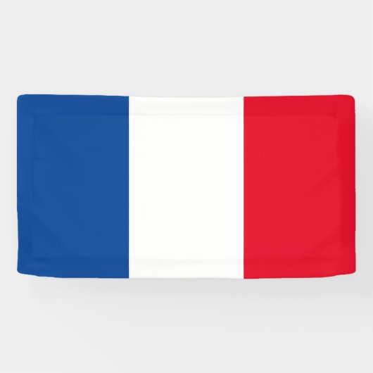 Franse vlag van Frankrijk aangepaste banner teken (Horizontaal)