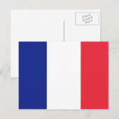 Franse vlag van Franse briefkaarten (Voorkant / Achterkant)