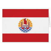 Franse vlag van Polynesië (Voorkant Horizontaal)