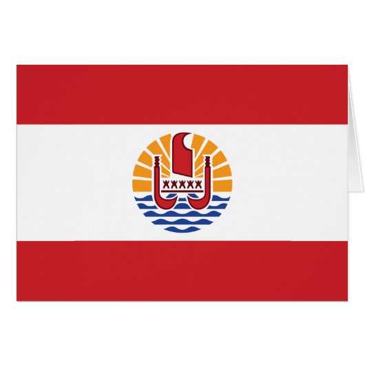 Franse vlag van Polynesië (Voorkant Horizontaal)