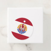 Franse vlag van Polynesië Bedankjes Labels (In situ)