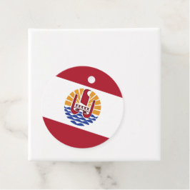 Franse vlag van Polynesië Bedankjes Labels
