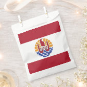 Franse vlag van Polynesië Bedankzakje (Geknipt)