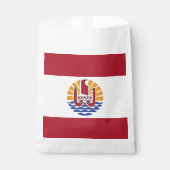 Franse vlag van Polynesië Bedankzakje (Voorkant)