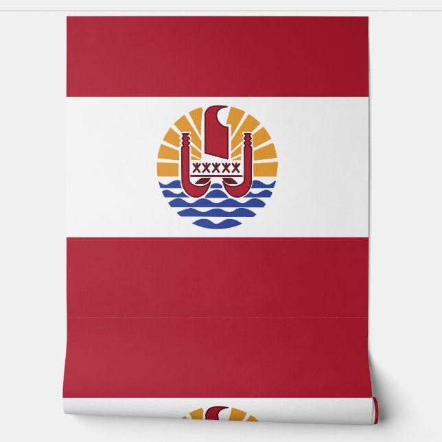 Franse vlag van Polynesië Behang (Afrollen)
