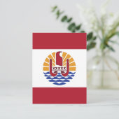 Franse vlag van Polynesië Briefkaart (Staand voorkant)