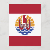 Franse vlag van Polynesië Briefkaart (Voorkant)
