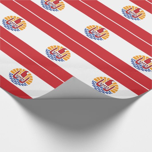 Franse vlag van Polynesië Cadeaupapier (Hoek)