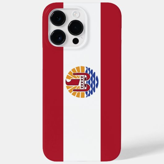 Franse vlag van Polynesië Case-Mate iPhone Case (Achterkant)
