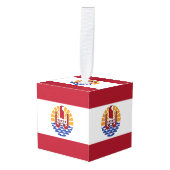 Franse vlag van Polynesië Decoratie (Voorkant hoekig)