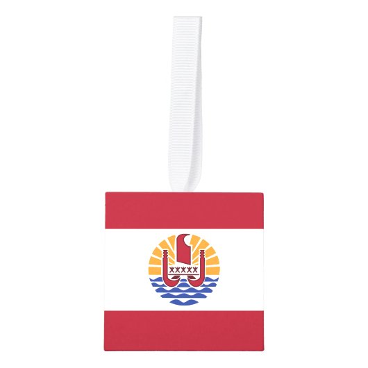 Franse vlag van Polynesië Decoratie (Voorkant)