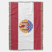 Franse vlag van Polynesië Deken (Voorkant Verticaal)