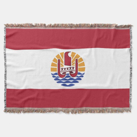 Franse vlag van Polynesië Deken (Voorkant)