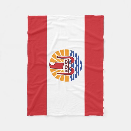 Franse vlag van Polynesië Fleece Deken (Voorkant)