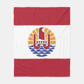 Franse vlag van Polynesië Fleece Deken (Voorkant)