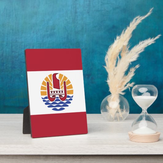 Franse vlag van Polynesië Fotoplaat (Zijkant)