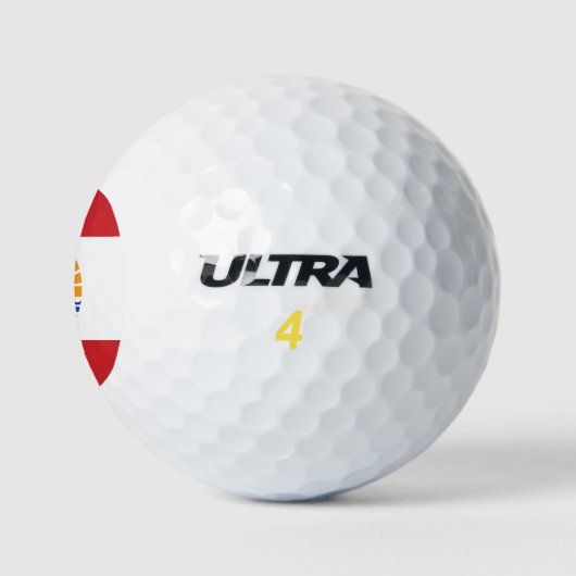 Franse vlag van Polynesië Golfballen (Logo)