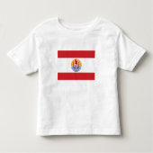 Franse vlag van Polynesië Kinder Shirts (Voorkant)
