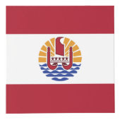 Franse vlag van Polynesië Kubus (Rechts)