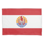 Franse vlag van Polynesië Kussensloop (Voorkant)