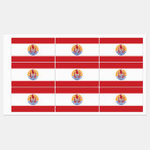 Franse vlag van Polynesië Labels (Vel)