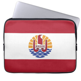 Franse vlag van Polynesië Laptop Sleeve