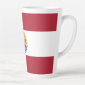 Franse vlag van Polynesië Latte Mok (Rechts)