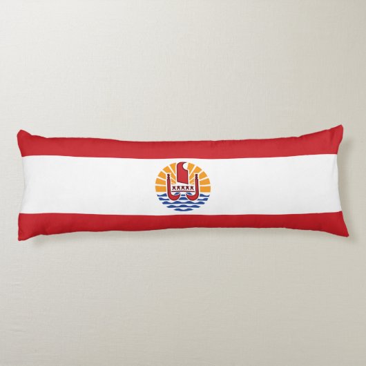 Franse vlag van Polynesië Lichaamskussen (Achterkant)