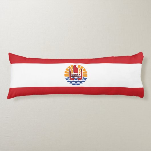 Franse vlag van Polynesië Lichaamskussen (Voorkant)