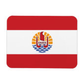 Franse vlag van Polynesië Magneet (Horizontaal)